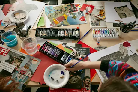 Artist Nina Chanel Abney at Powder Mountain 
