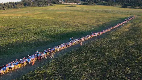 Long table dinner at Summit Outside (Powder Mountain, 2013)