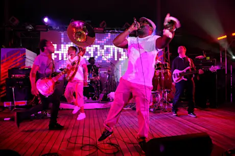 The Roots performing at Summit at Sea 2011