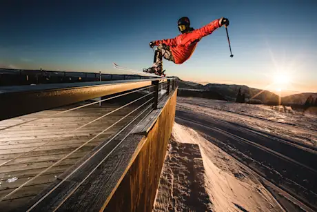 Skiing at Powder Mountain 