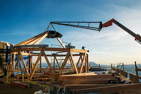 Sky Lodge under construction at Powder Mountain  
